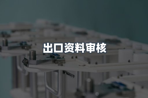 出口资料审核